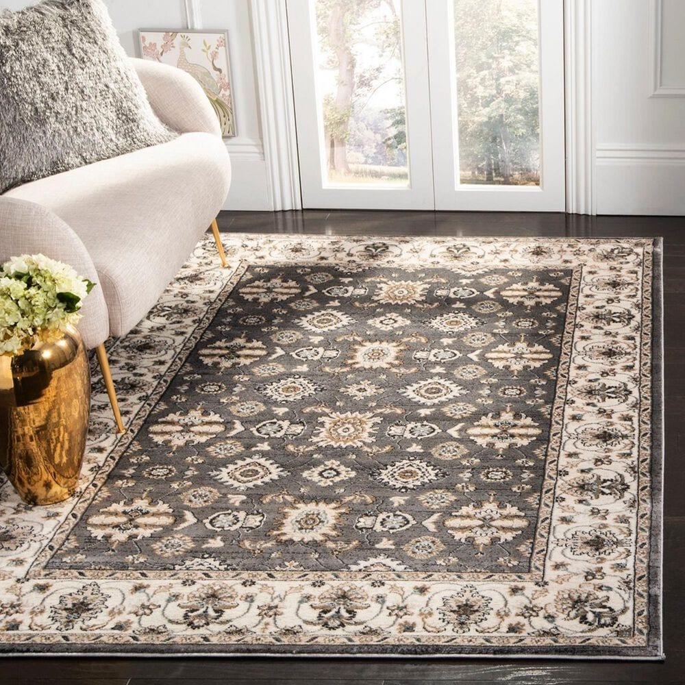 Safavieh Lyndhurst LNH332 5&#39;3&quot; x 7&#39;6&quot; Grey and Cream Area Rug, , large