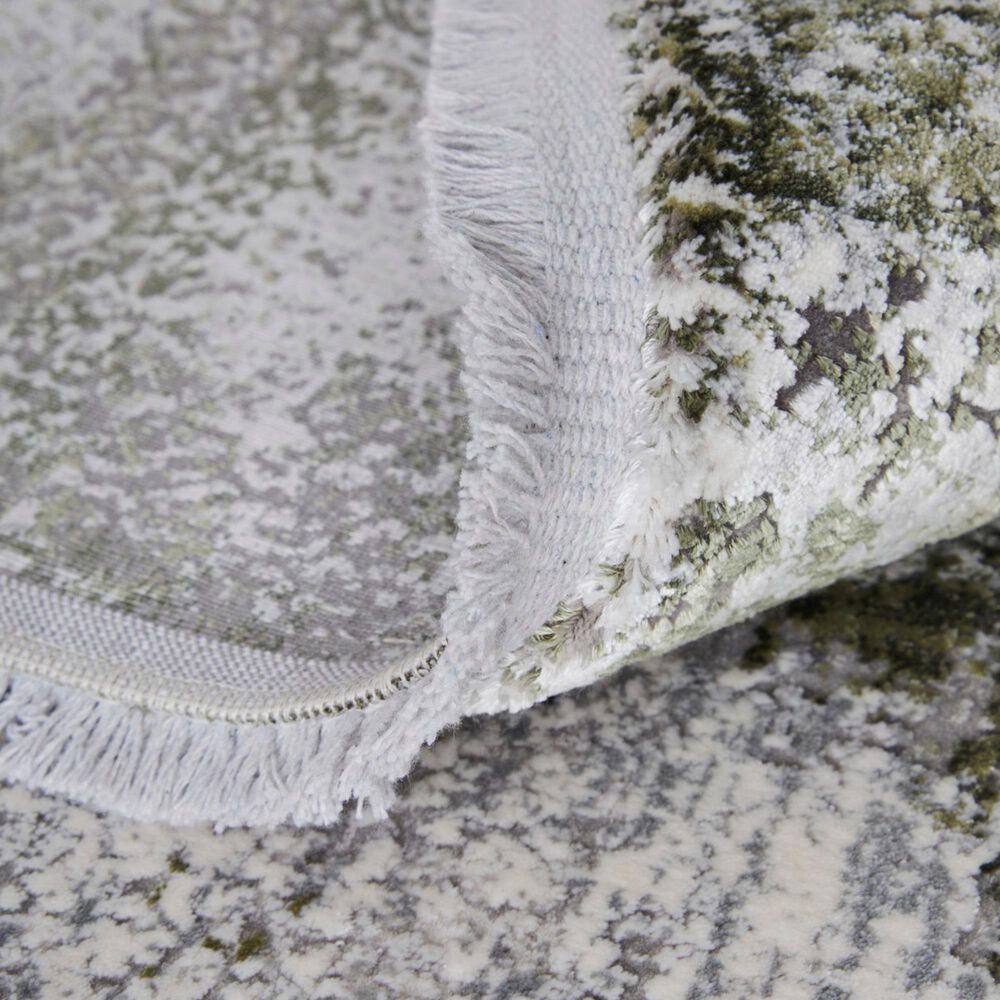 Feizy Cadiz 39N5F Green and Ivory 7'9" x 11' Area Rug, , large