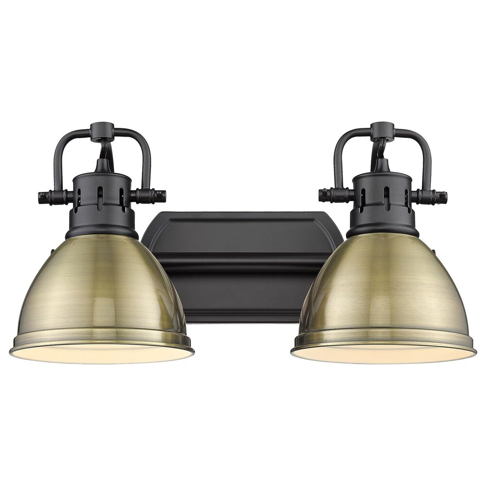 Golden Lighting Duncan 2-Light Bath Vanity in Matte Black, , large