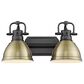 Golden Lighting Duncan 2-Light Bath Vanity in Matte Black, , large