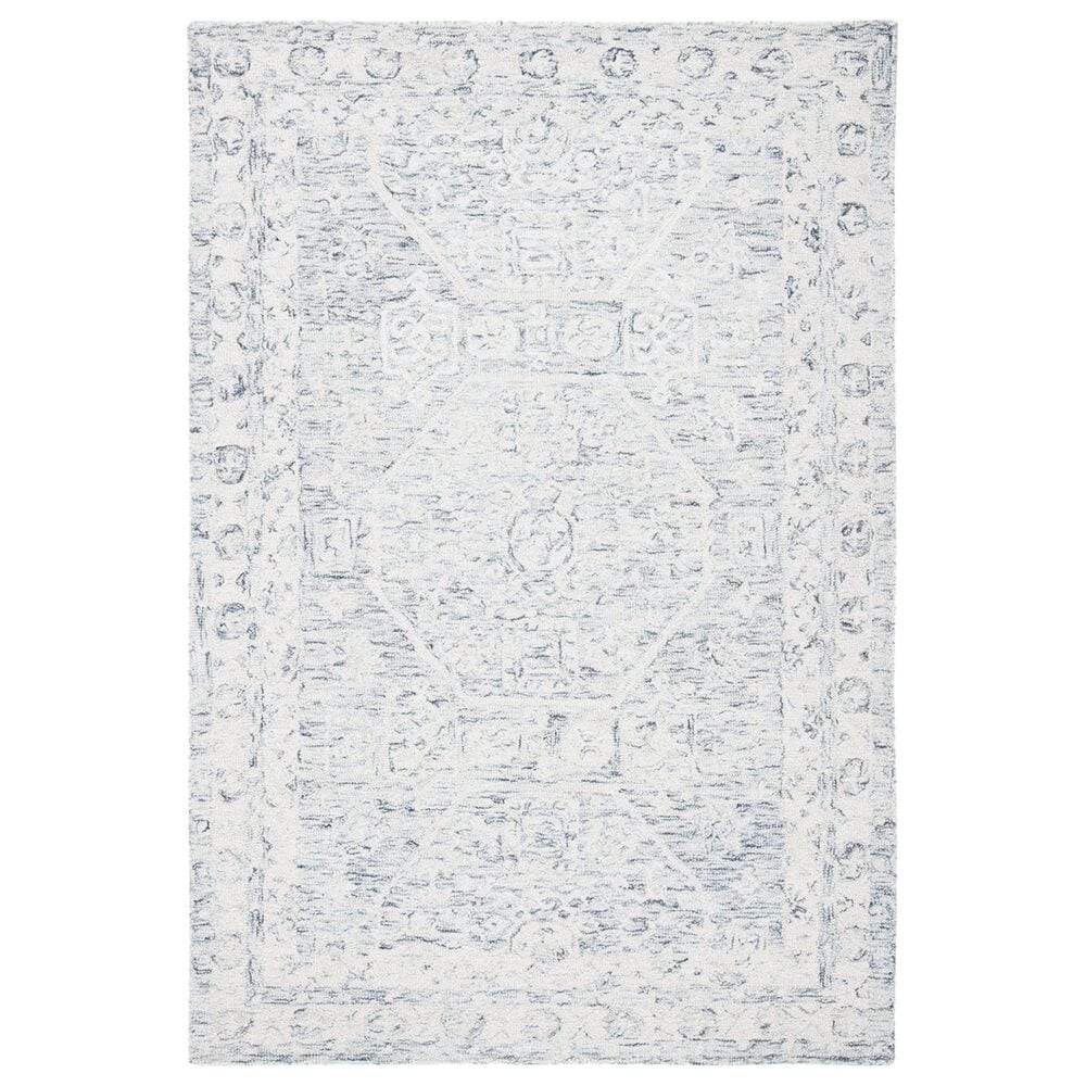 Safavieh Micro-Loop Oriental 3" x 5" Charcoal and Ivory Area Rug, , large