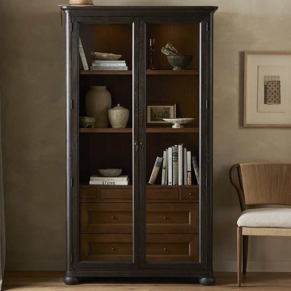 Four Hands Sussex Bookcase in Smoked Black, , large