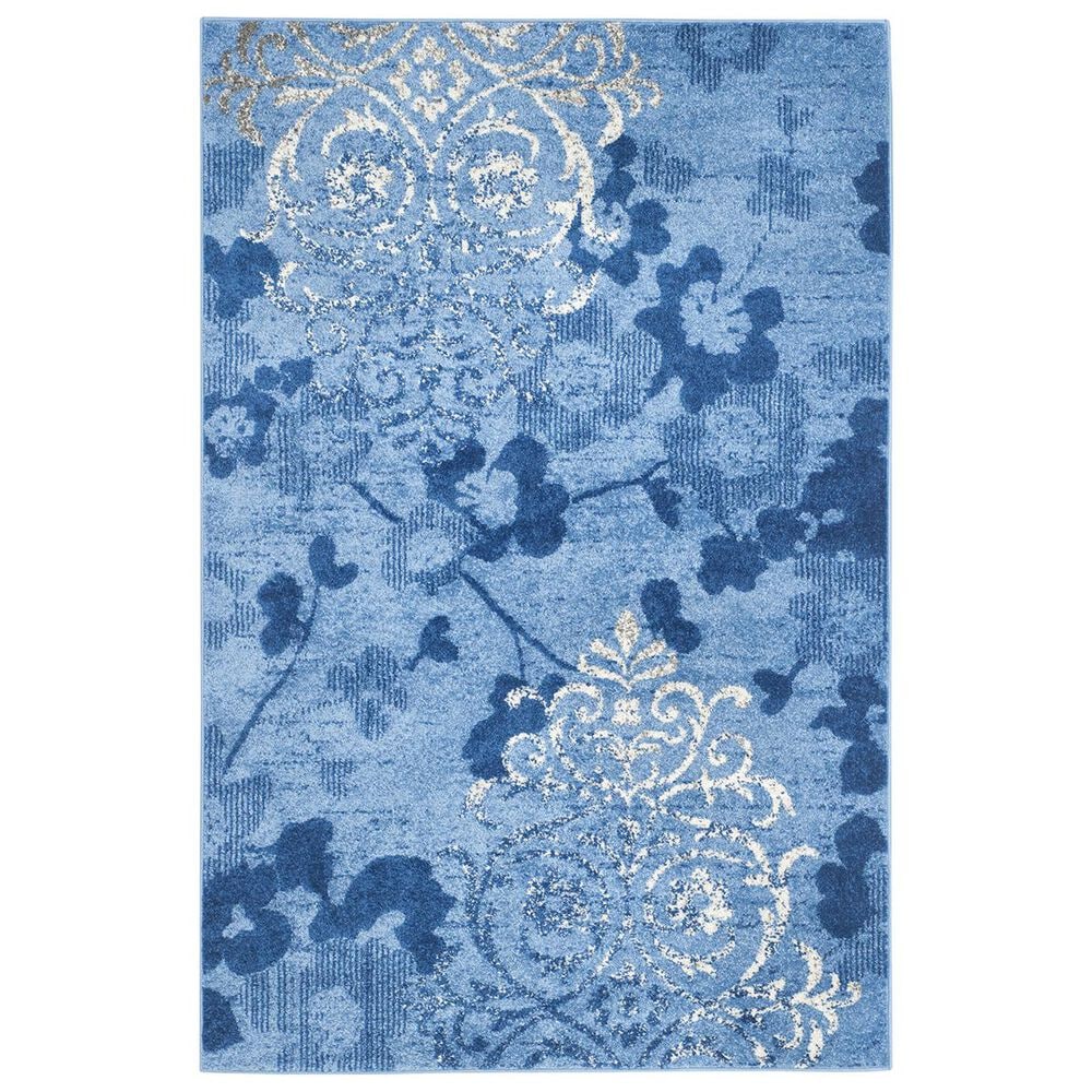 Safavieh Adirondack ADR114F-5 5&#39;1&quot; x 7&#39;6&quot; Light Blue/Dark Blue Area Rug, , large