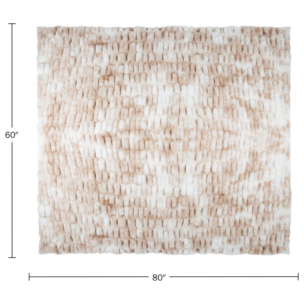 Timberlake Queen Blanket in Cream, , large