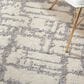 Nourison Luna 7"9" x 9"9" Ivory and Grey Area Rug, , large