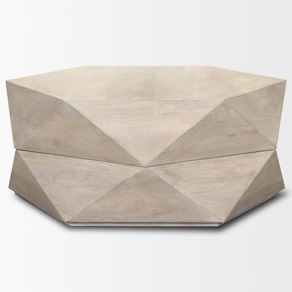 Mercana Arreto 36&quot; Hexagon Coffee Table in White, , large