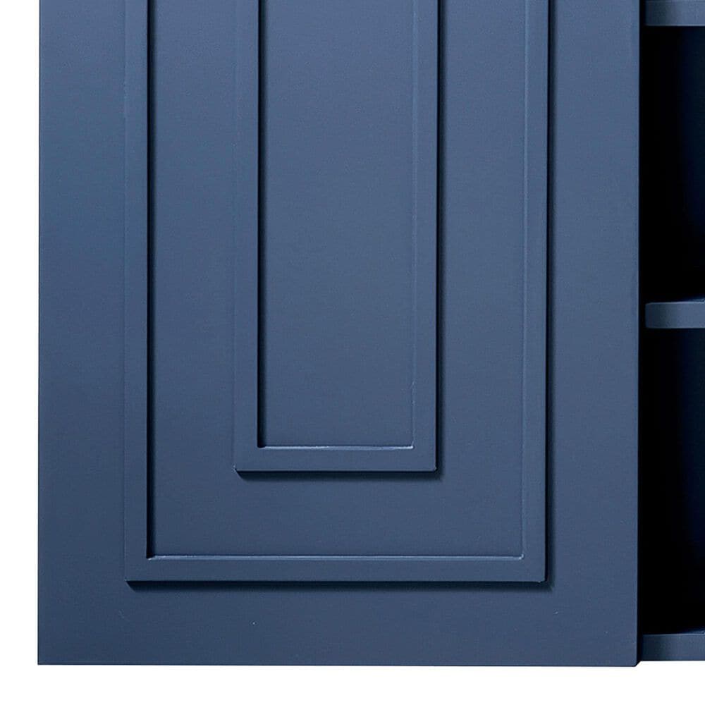 James Martin Vanities Alicante 39.5&quot; Single Bathroom Vanity in Azure Blue with 5 cm White Glossy Resin Top and Rectangular Sink, , large