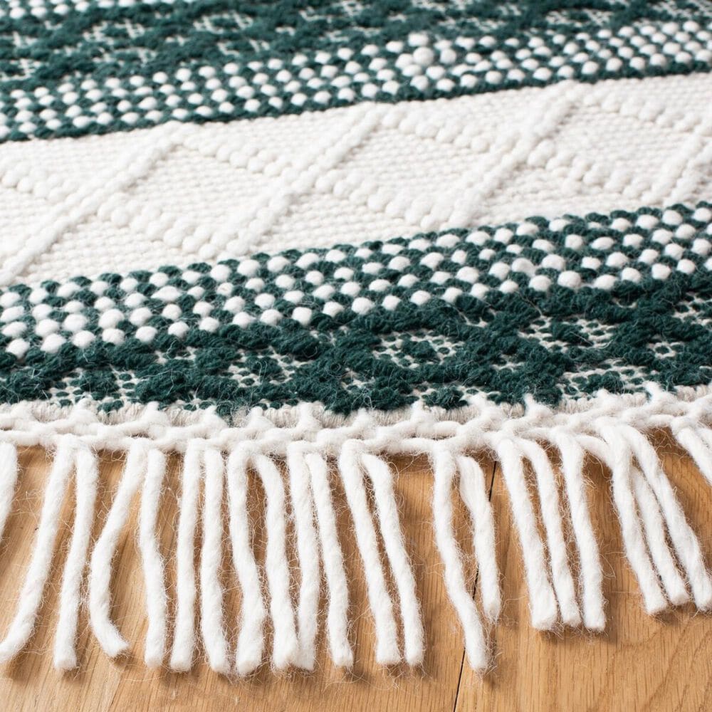 Safavieh Natura NAT859Y 6&#39; Round Ivory and Green Area Rug, , large