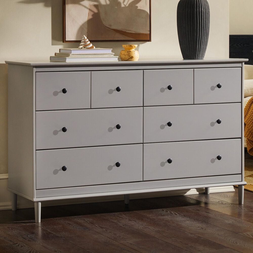 Walker Edison Spencer 6-Drawer Dresser in Grey, , large
