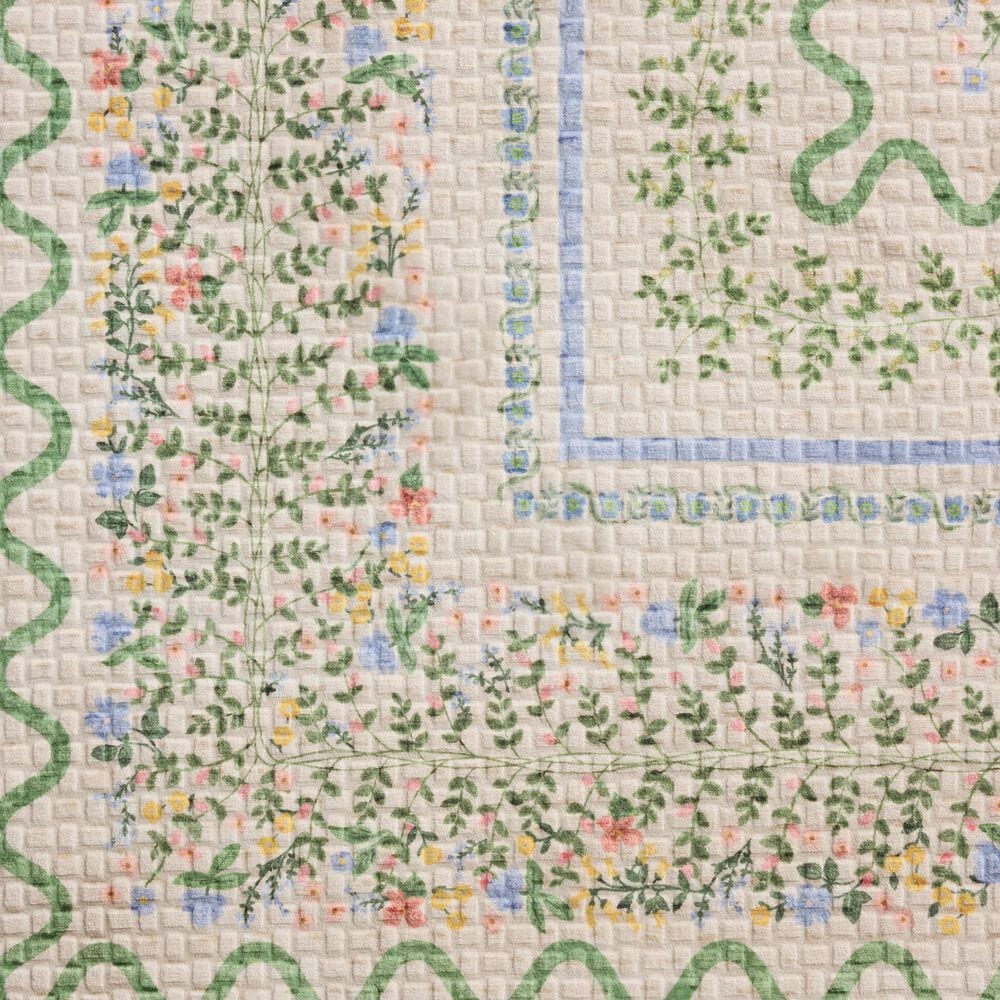 Rifle Paper Co. x Loloi Orchard Ivory and Multicolor 7'6" x 9'6" Area Rug, , large