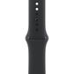 Apple Watch Series 11 (GPS+Cellular) 42mm Aluminum Case with Black Sport Band - M/L in Jet Black and 2-Year AppleCare+, , large
