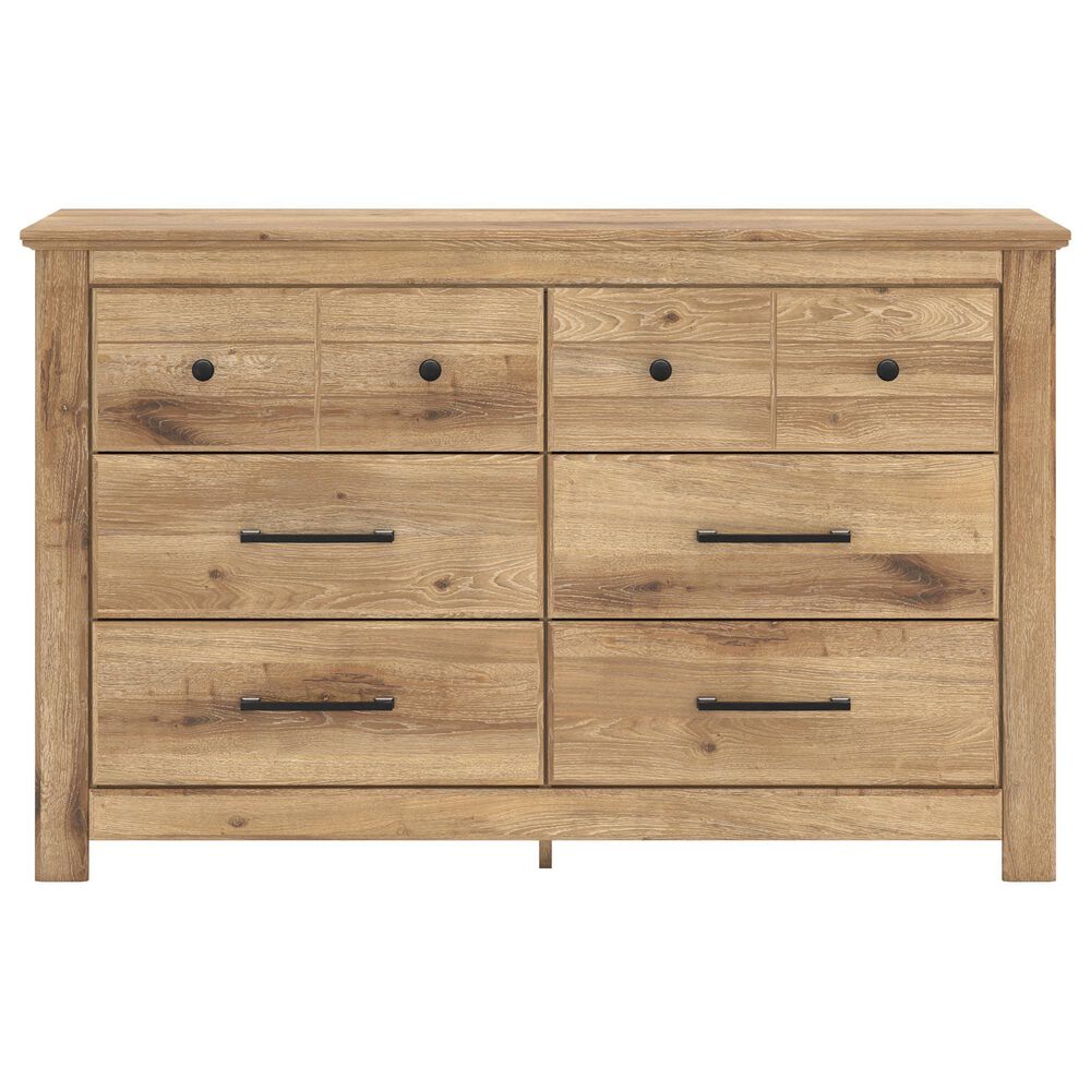 Ashley Makidern 6 Drawer Dresser Only in Natural Brown, , large