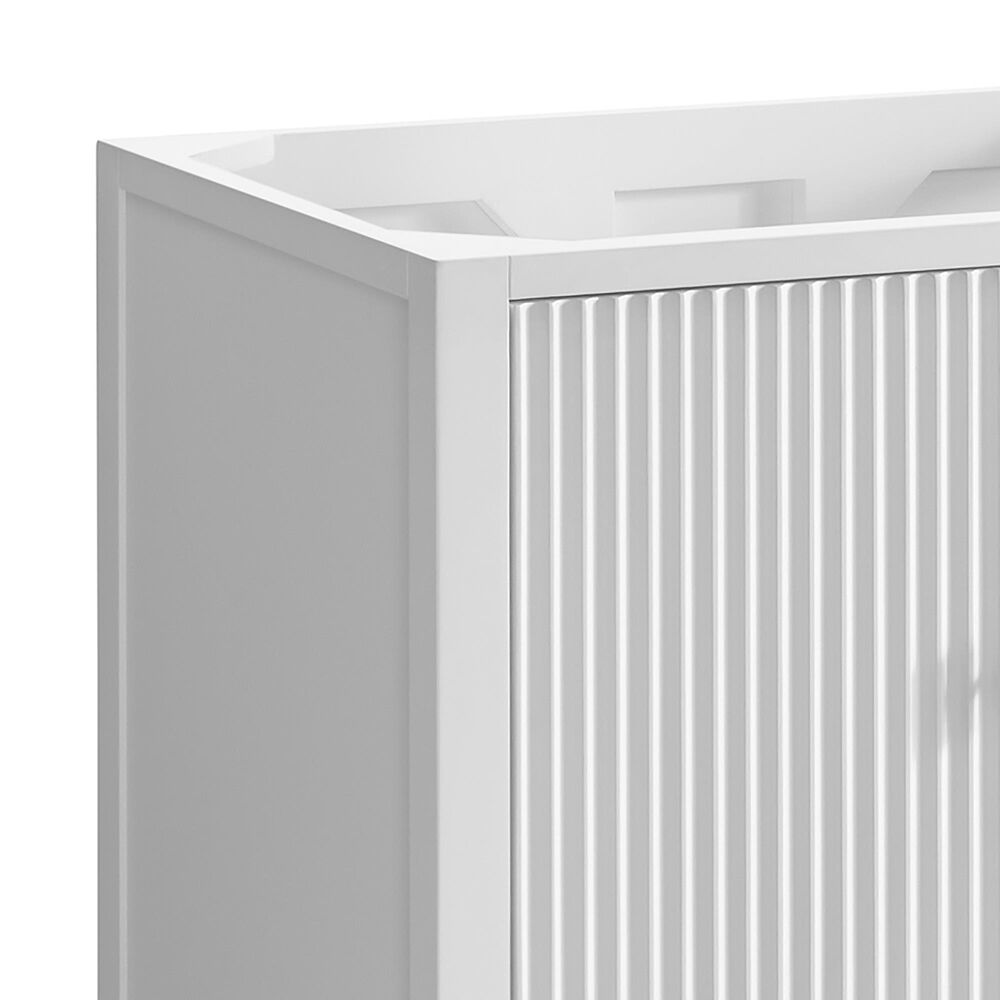James Martin Vanities Myrrin 60&quot; Double Vanity in Bright White with Single Hole and 3 cm White Zeus Quartz Top &amp; Backsplash, , large