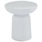 Maple and Jade Outdoor End Table in White, , large