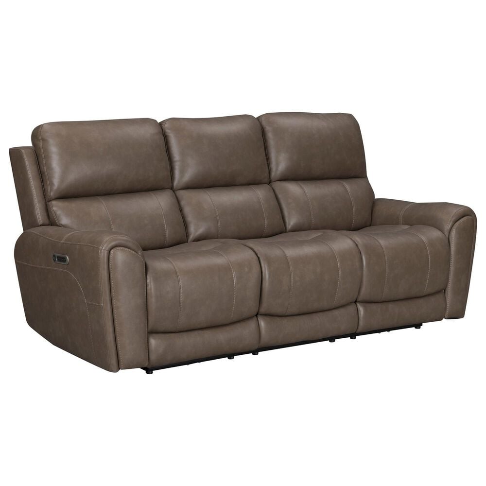 Simeon Collection Hancock Power Reclining Zero Gravity Sofa with Drop Down Table in Bette Hazel, , large