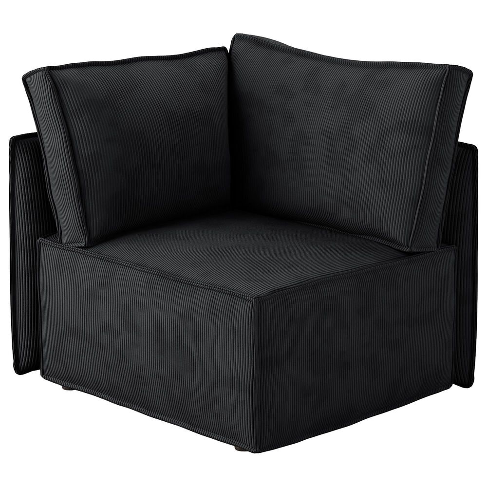 HOMLUX Corner Seat Module in Black, , large