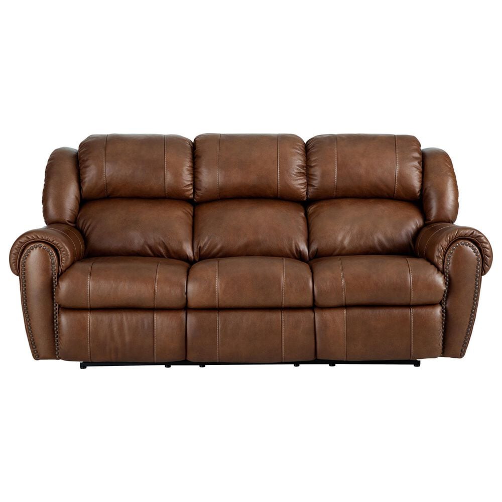 HomeStretch Laredo Manual Sofa in Stetson Cognac, , large