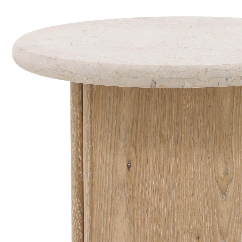 Blue Sun Designs Oja End Table in Natural and Cream, , large