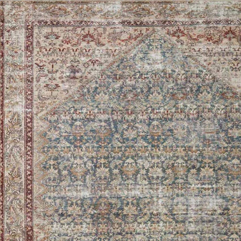 Amber Lewis x Loloi Georgie 2&#39;6&quot; x 12&#39; Teal and Antique Runner, , large