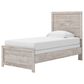Ashley Broachmyn Twin Bed with Nightstand in Light Gray, , large