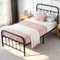 HOMLUX Twin Metal Bed Frame in Black, , large