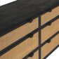 Blue River Saratoga 6 Drawer Dresser in Black Acacia with Rattan, , large