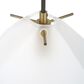 Uttermost Geodesic 1-Light Mini Pendant in Antique Brass and Black, , large