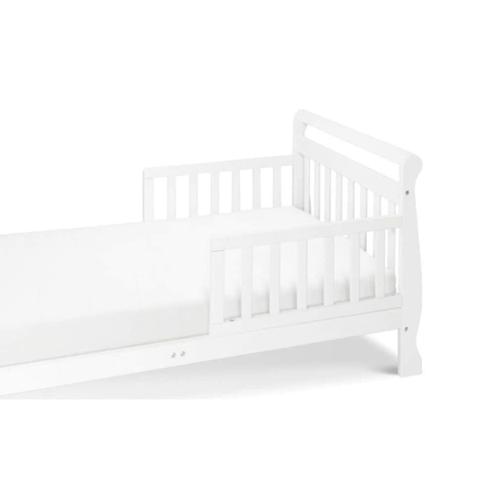 DaVinci Sleigh Toddler Bed in White, , large