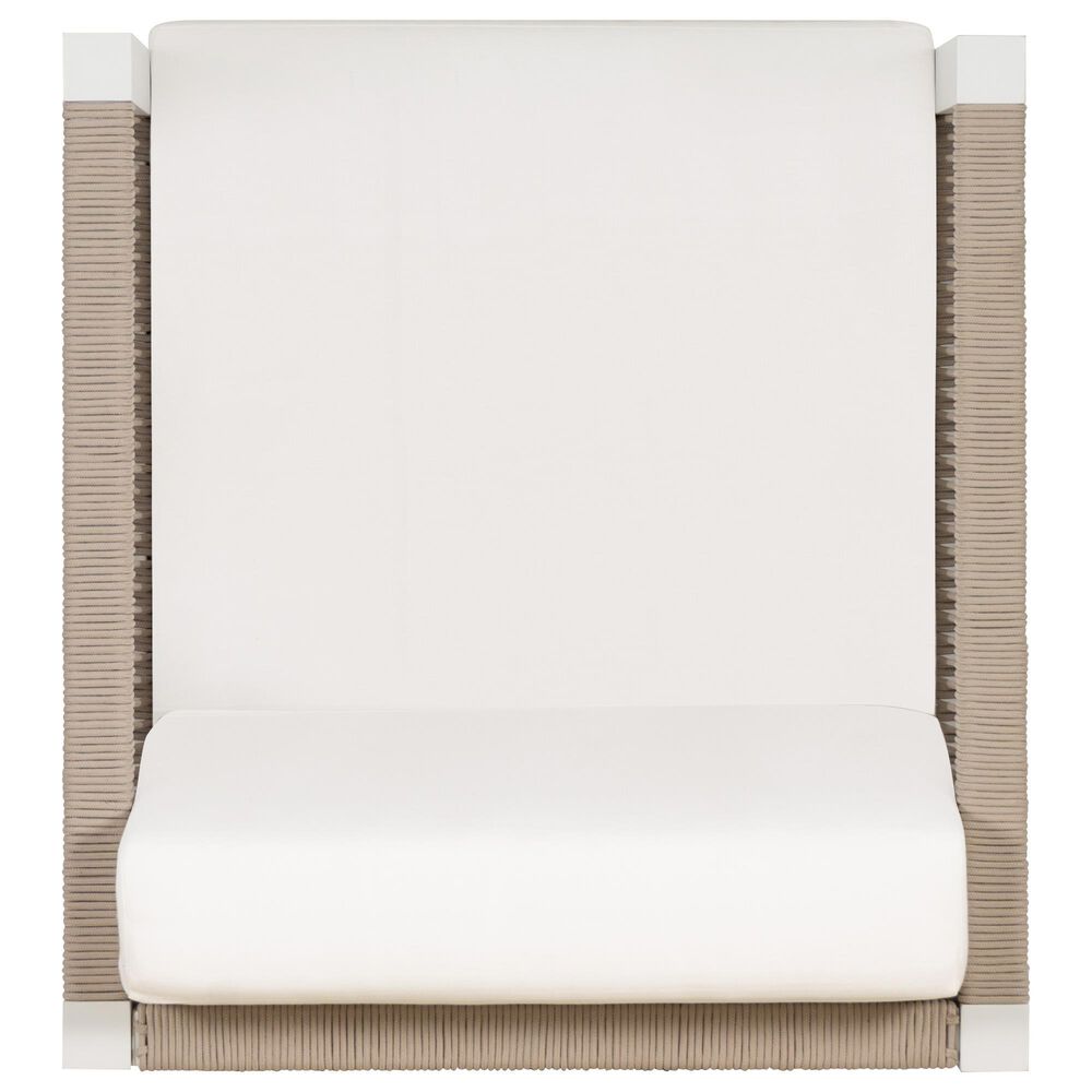 Linon Home Decor Claiborne Patio Arm Chair in Soft White, , large