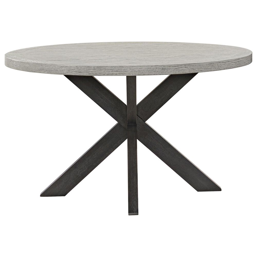Mayberry Hill Axel 52" Round Dining Table in Espresso and Light Grey, , large