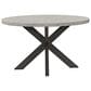 Mayberry Hill Axel 52" Round Dining Table in Espresso and Light Grey, , large