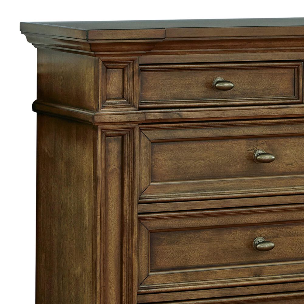 Millenium Frantanna 5 Piece King Panel Bedroom Set in Brown, , large