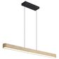 Golden Lighting Silva 1-Light Pendant in Black and Driftwood, , large