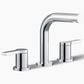 Kohler Elate Widespread Bathroom Sink Faucet in Polished Chrome, , large