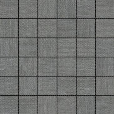 Emser Jute Gray 2" x 2" Square on 12" x 12" Porcelain Mosaic Sheet, , large