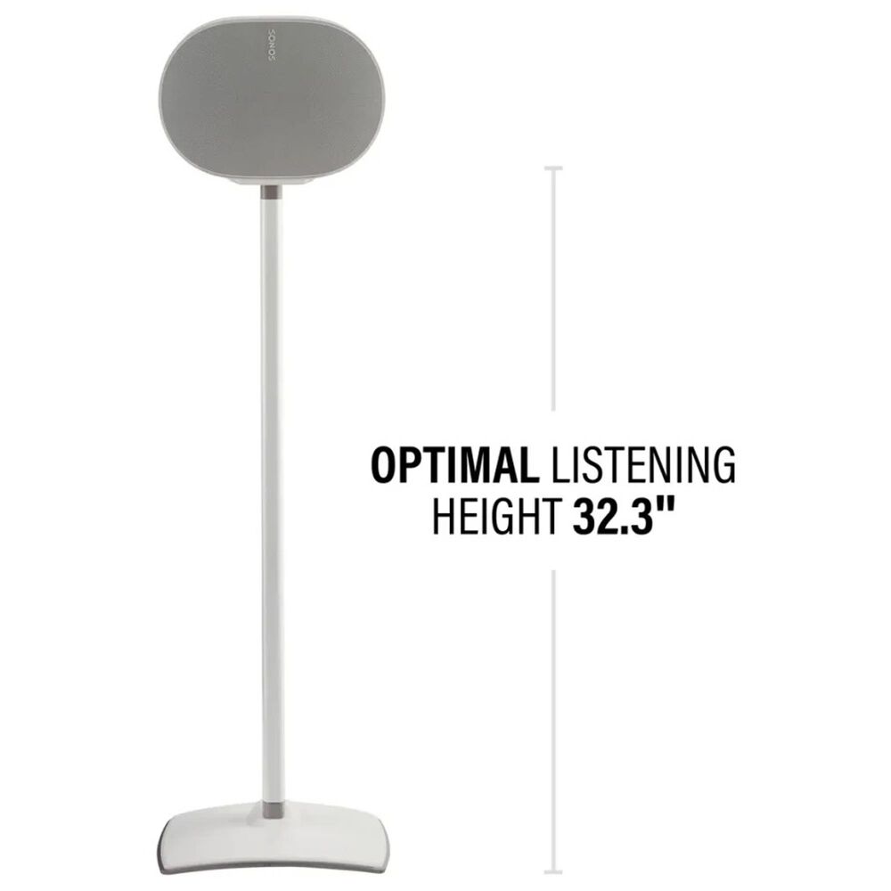 Sanus Fixed-Height Speaker Stand designed for Sonos Era 300 Single in White, , large