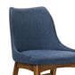 Blue River Arcadia and Azalea 5-Piece 42" Dining Set with Blue Cushion in Walnut, , large