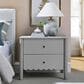 Modway Emmeline Scalloped 2 Drawer Nightstand in Light Gray, , large