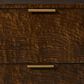 Theodore Alexander Kesden 3 Drawer Nightstand in Pyramid Brown, , large
