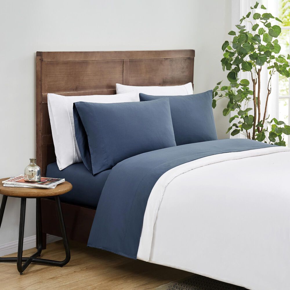 Pem America Truly Calm Silver Cool 3-Piece Twin Sheet Set in Blue, , large
