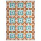 Dalyn Rug Company Marlo 1"8" x 2"6" Orange Indoor/Outdoor Area Rug, , large