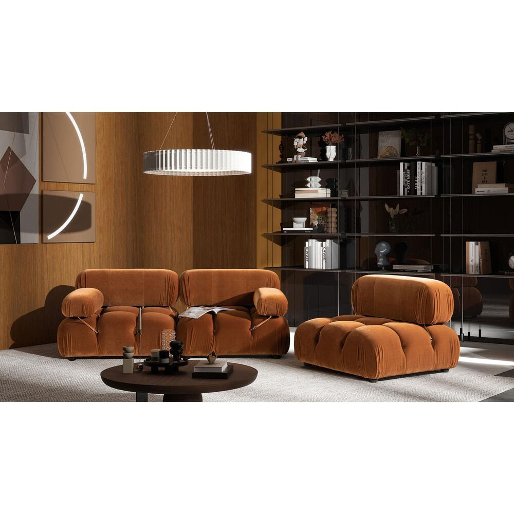 Jennifer Taylor Home Marcel Lounge Arm Chair in Burnt Orange, , large