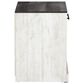 Ashley Shawburn 1-Drawer Nightstand in Whitewash and Charcoal Gray, , large
