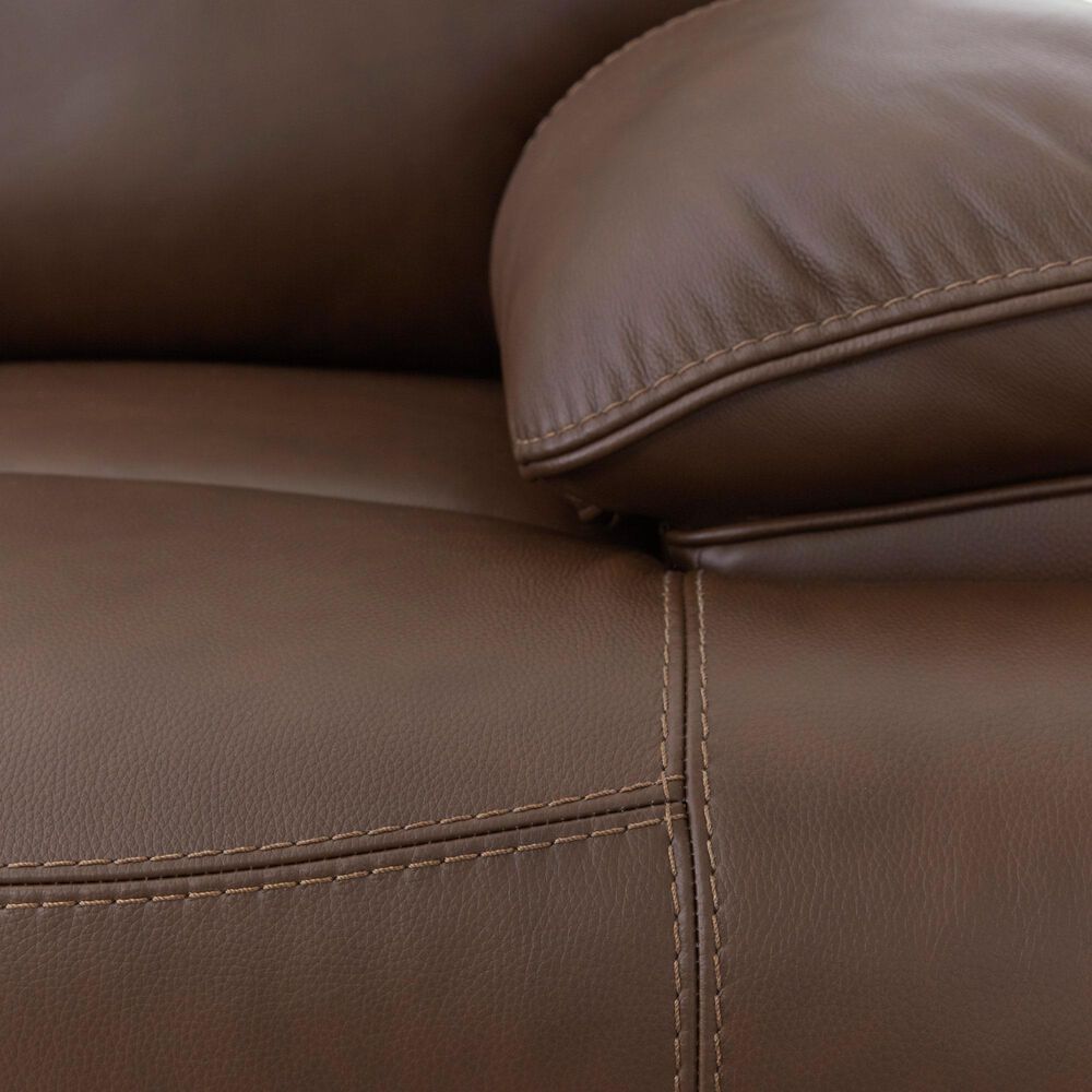 Ashley VonRyan Power Reclining Sofa with Adjustable Headrest in Tobacco, , large