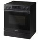 Samsung Bespoke 6.3 Cu. Ft. Smart Slide-In Electric Range with True Convection in Matte Black Steel, , large