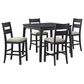 Mayberry Hill Garcia 5-Piece Rectangular Counter Dining Set in Black, , large