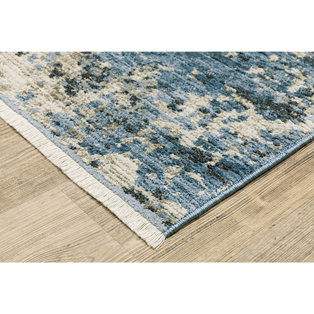 Oriental Weavers Bauer Abstract 2&#39;3&quot; x 7&#39;6&quot; Blue Runner, , large