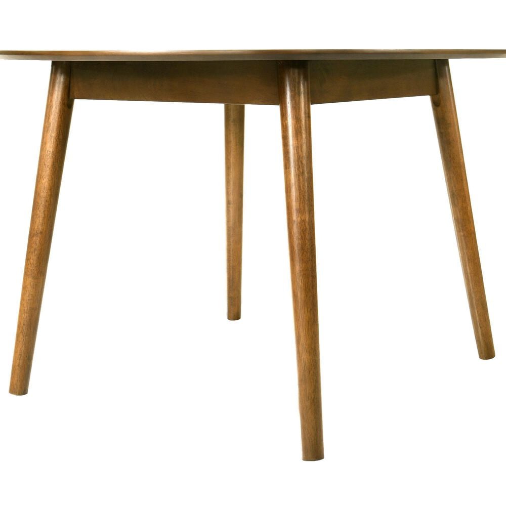 Armen Living Bennet Dining Table in Warm Walnut - Table Only, , large