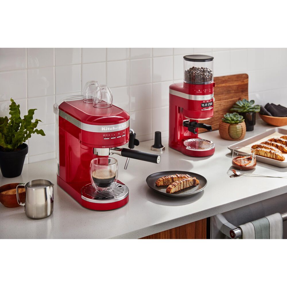 KitchenAid Burr Coffee Grinder in Empire Red