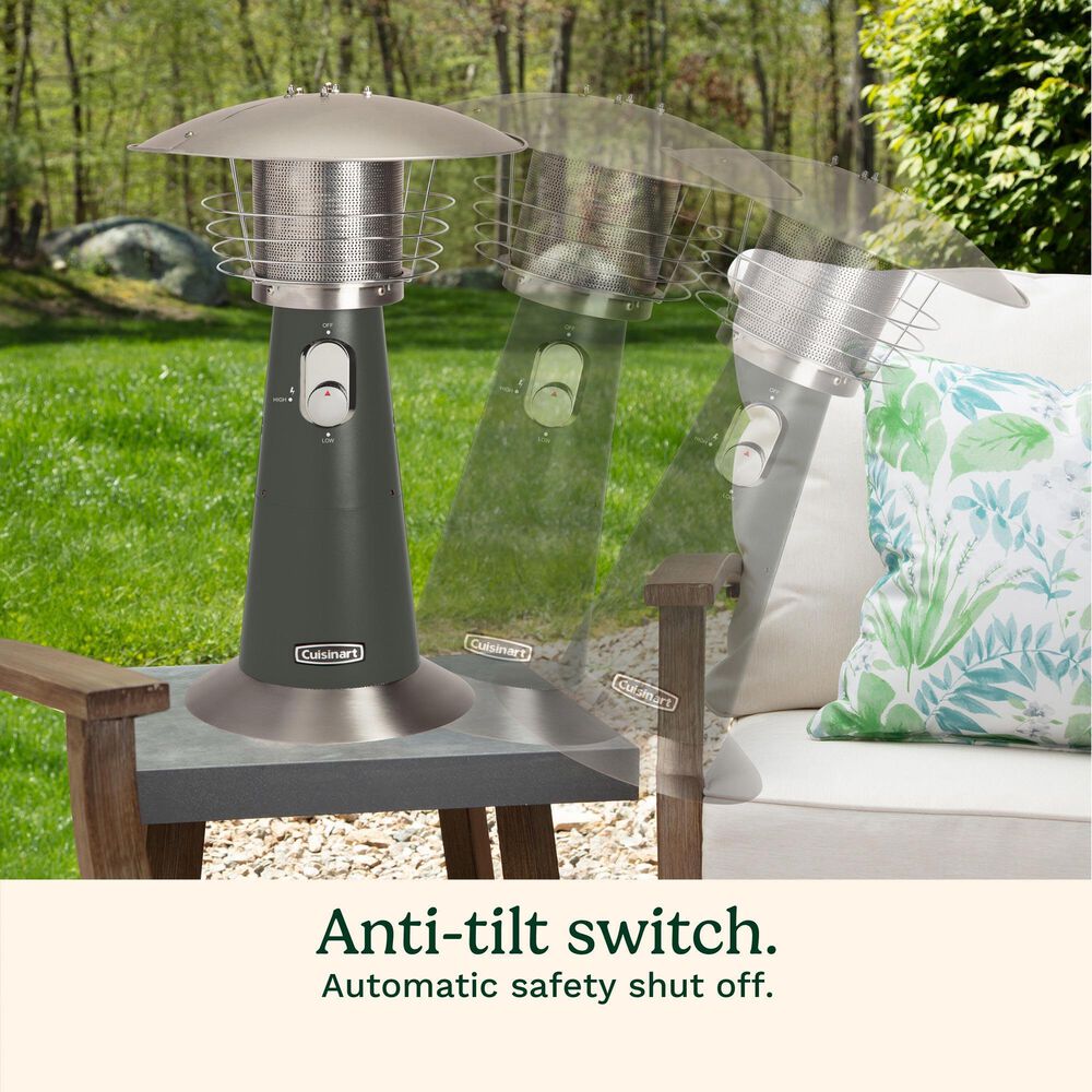 Cuisinart Portable Tabletop Patio Heater in Dark Gray, , large